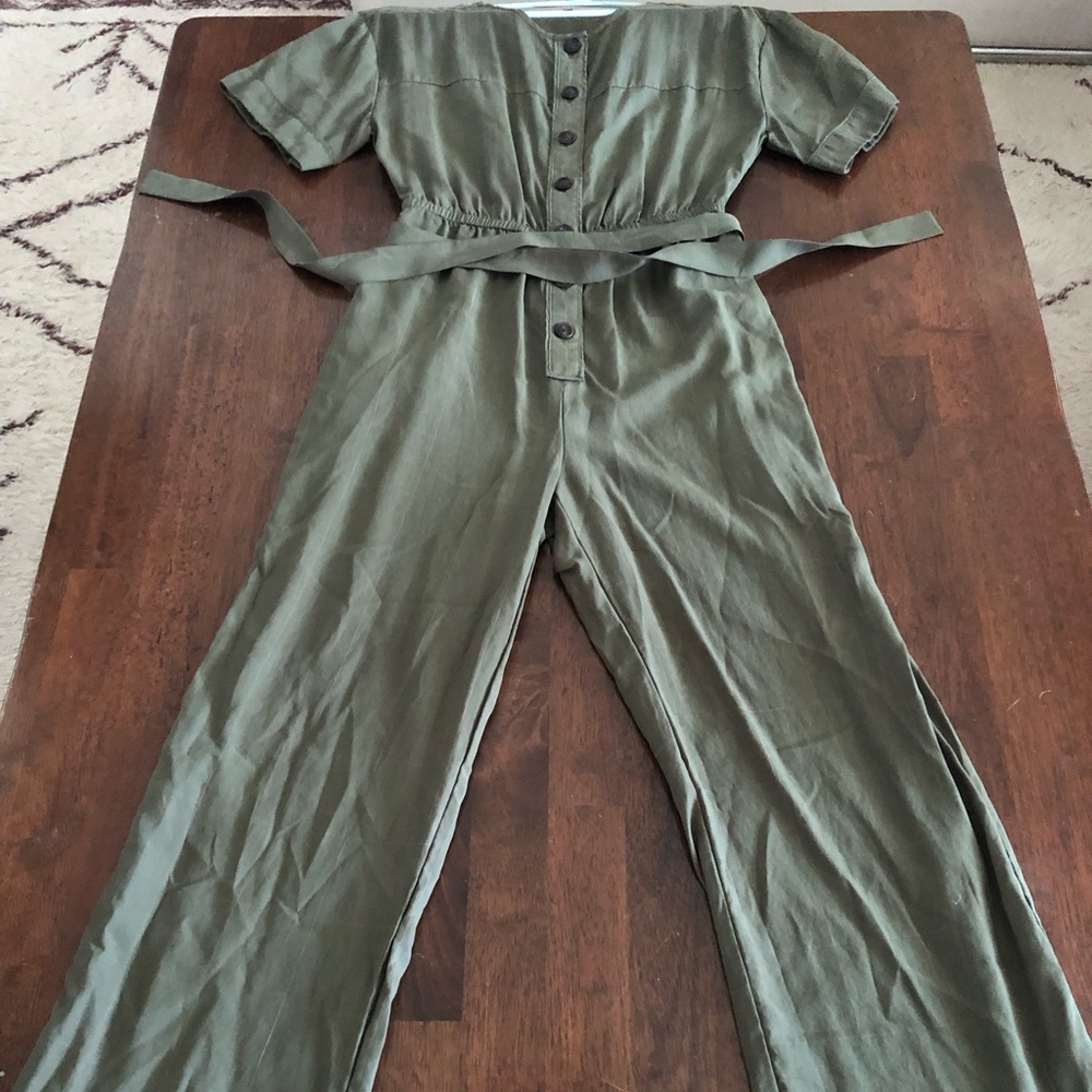 Madewell Windowpane Jumpsuit-Small